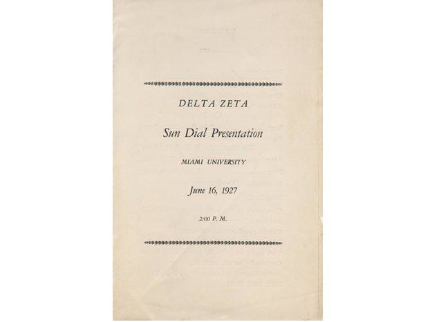 Sun Dial Program Cover